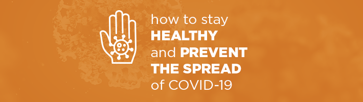 Coronavirus Information: Prevention Resources Header