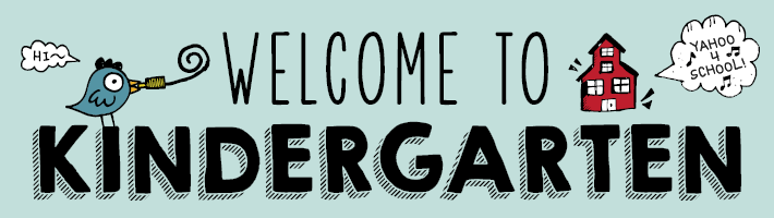 welcome to kindergarten clipart