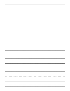 Document Library: grade 1 guided lined paper drawing box thumbnail