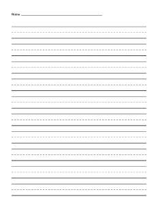 Document Library: grade 1 guided lined paper full sheet with name thumbnail