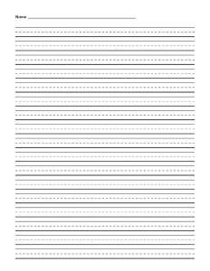 Document Library: grade 3 guided lined paper full sheet with name thumbnail