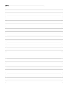 Document Library: grades 4 and 5 lined paper full sheet with name thumbnail