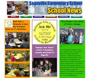 Photo of old Sageville website