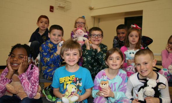 Students Ready for the Pajama Party Musical