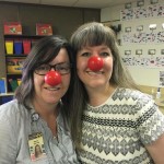 Teachers with red noses