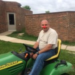 Custodian on red nose day