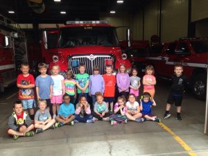 Mrs. Block's students visit the fire station